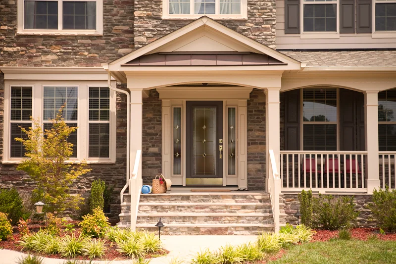 Stone home with new replacement windows and doors in Alpharetta