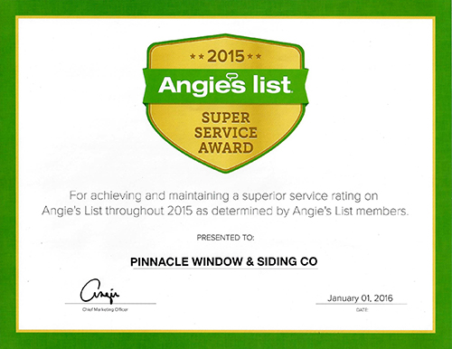 Angie's List award 2015