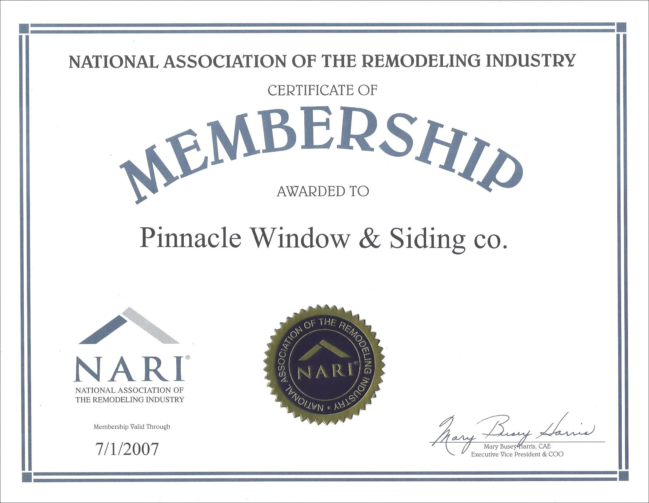 NARI membership 2007