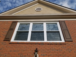 new window on brick home