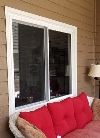 new window from exterior of home